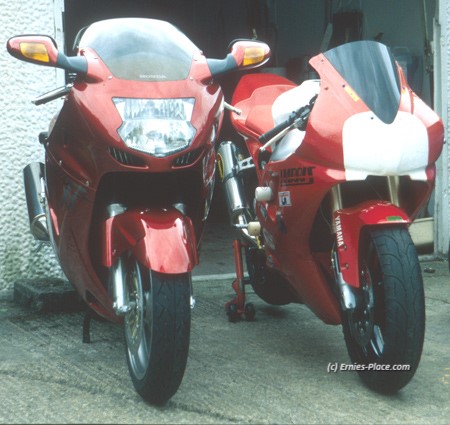 Photo Image Of: My Honda Blackbird and Yamaha R1