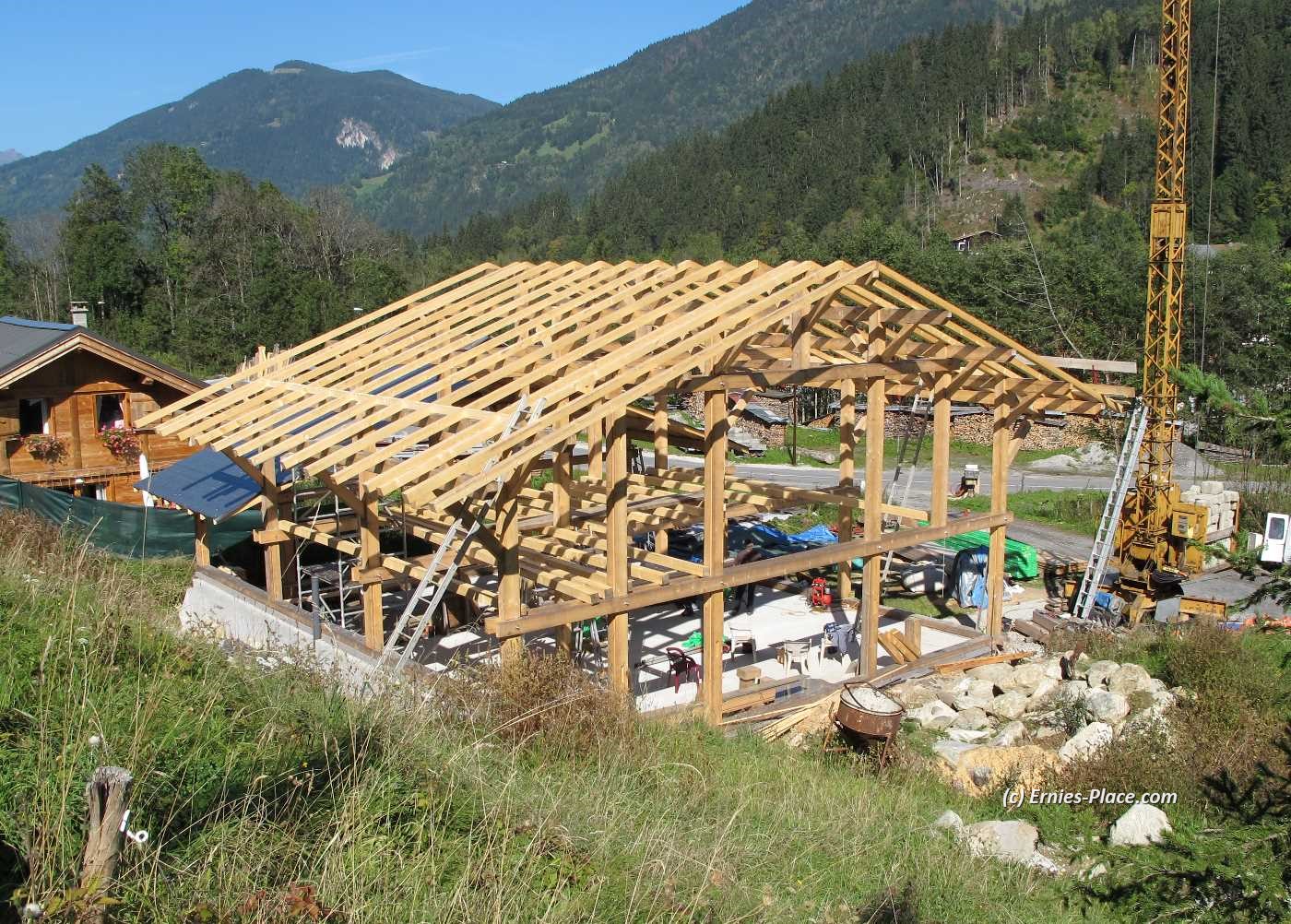Photo Image Of: Chalet under construction - Les Contamines Montjoie