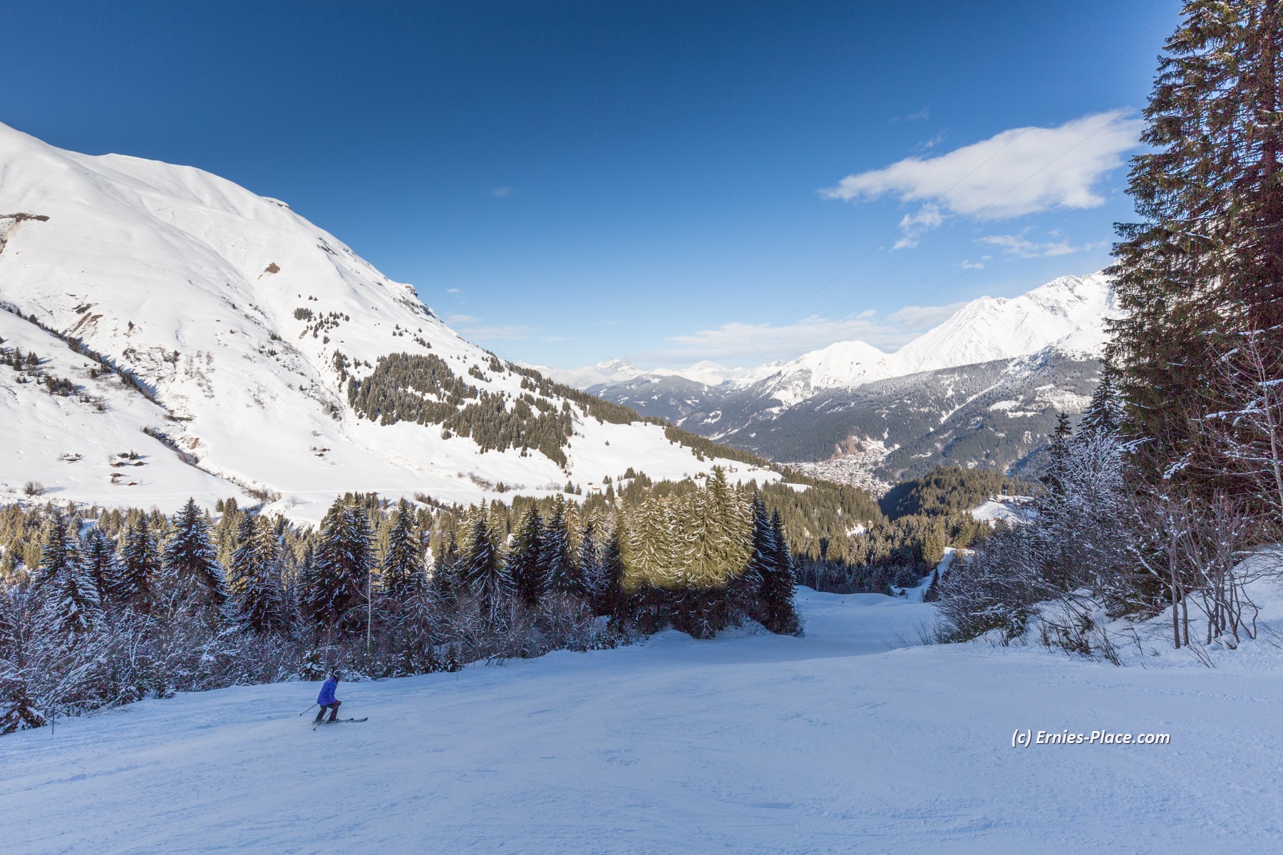 Photo Image Of: Looking down on Les Contamines