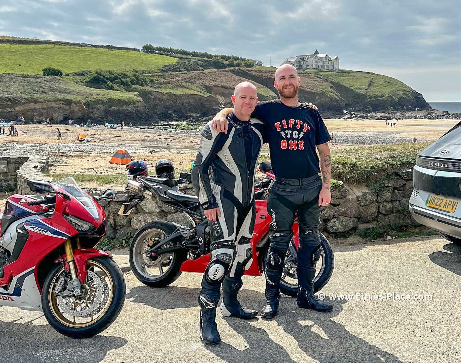 Glenn and Rhys in Cornwall  