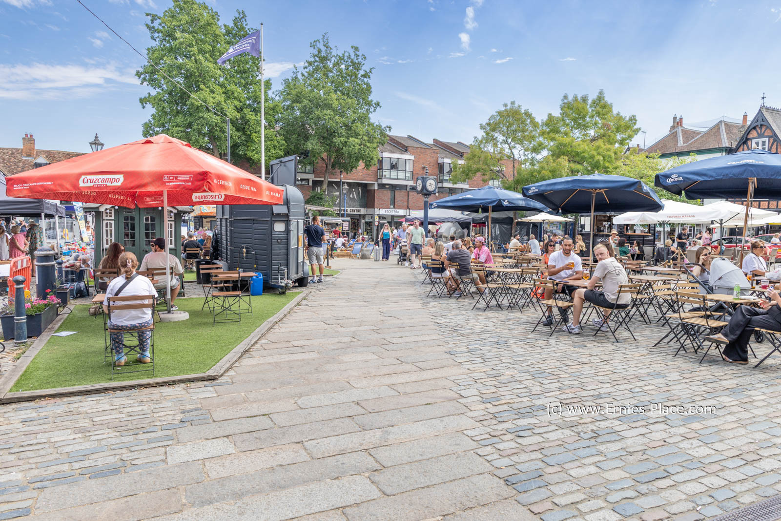 The market square on a summer Saturday