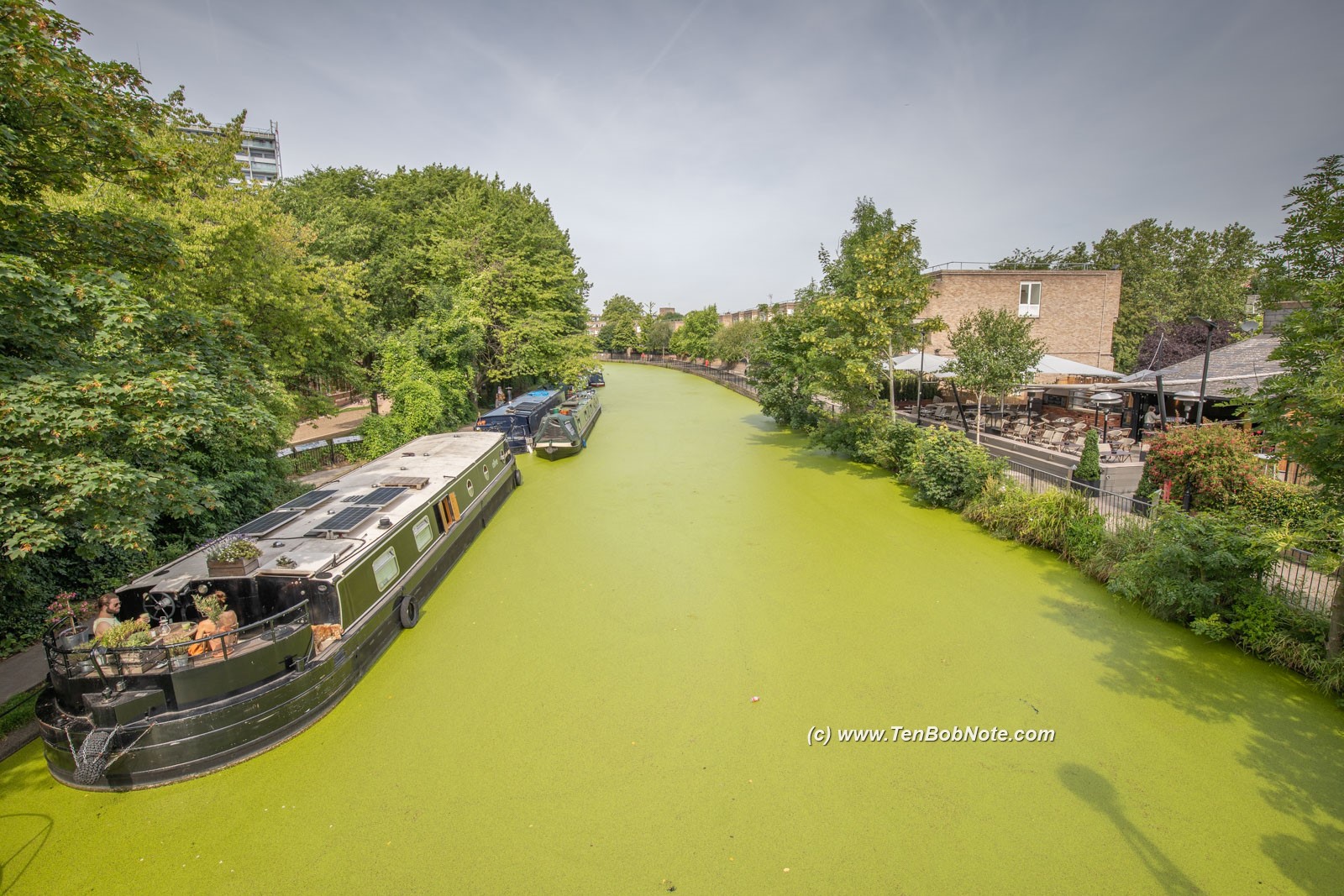 Photo Image Of: A green canal at Little Venice